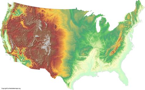 Challenges of implementing MAP Elevation Map Of The USA